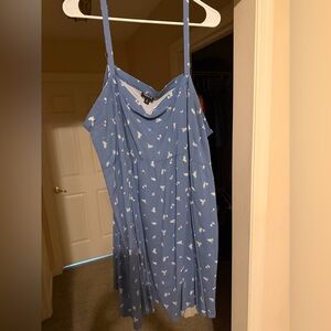 Torrid Blue Floral Dress